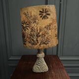 Triskel lamp in reconstituted stone 1970 resin lampshade
