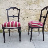 2 chairs Napoleon III style