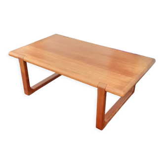 Table basse scandinave teck massif Niels Bach