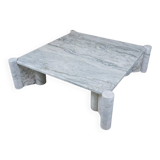 White Carrara Marble Jumbo Coffee Table by Gae Aulenti for Knoll Inc, 1960s