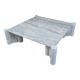 White Carrara Marble Jumbo Coffee Table by Gae Aulenti for Knoll Inc, 1960s
