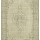 tapis beige anatolien vintage tissé à la main 194 cm x 278 cm