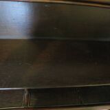 Rare vintage bar cabinet shelf wood woven rattan 80s retro