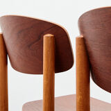 Borge Mogensen Pair of 122 Dining Chairs for Soborg Denmark 1951