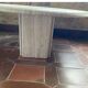 Travertine coffee table