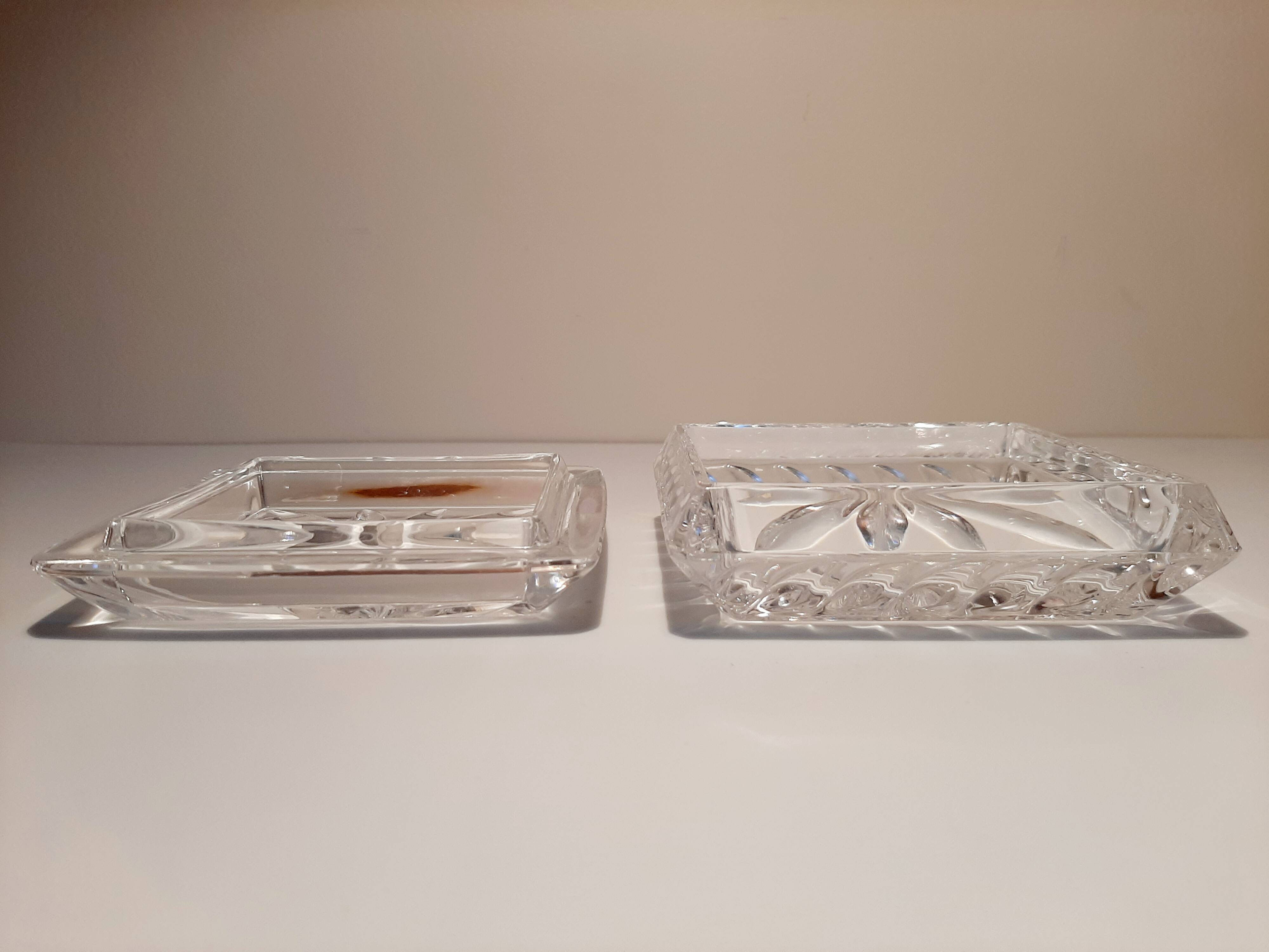 Crystal art deco jewelry box