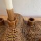 Terracotta candlestick with 5 holders, 1980s.