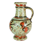 Vase u-keramik des années 1960 modèle 1809/18 glaçure et couleurs exceptionnelles
