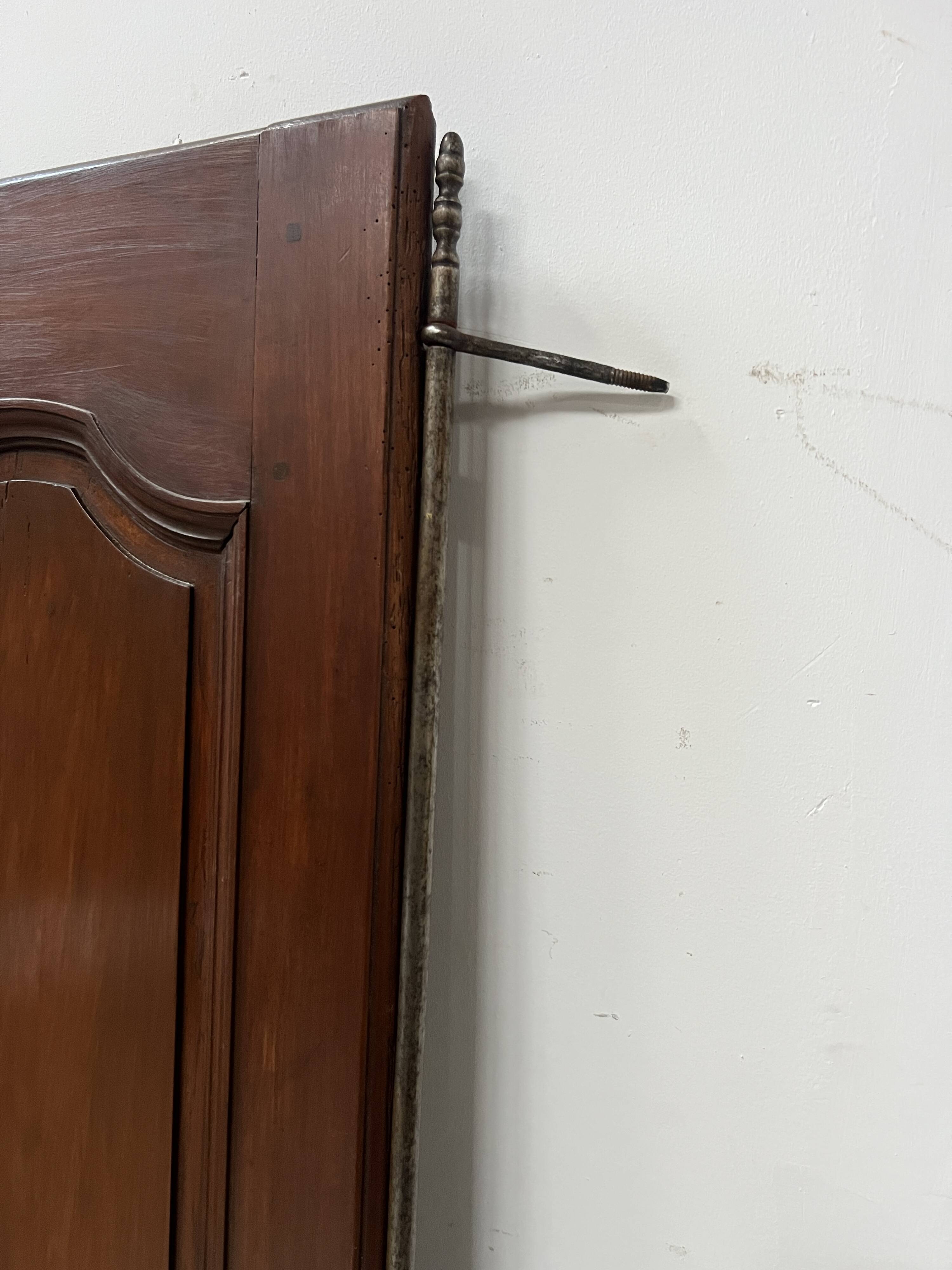 18th century solid cherry wood cupboard door