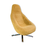Space age mustard armchair