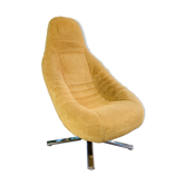 Space age mustard armchair