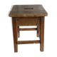 Raw wooden workshop stool