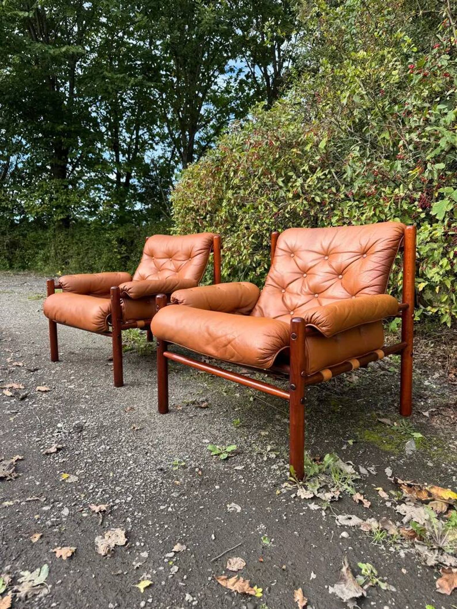 Pair of lounge chairs "Dickie" by Arne Norell – Sweden, 1970s