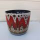 cache-pot 1970 strié rouge