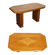 Vintage Art Deco Dining Table in Walnut
