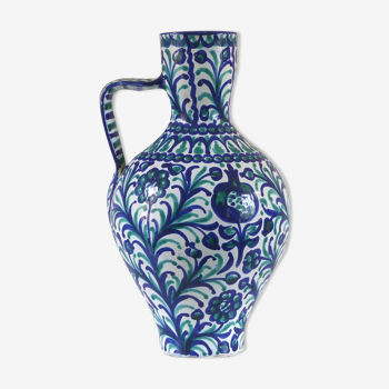 Vase espagnol céramique fajalauza vintage