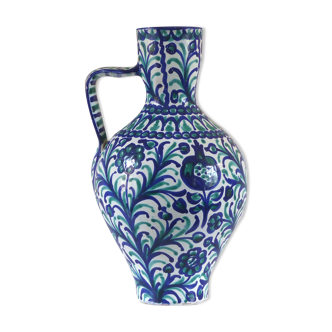 Vase espagnol céramique fajalauza vintage