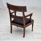 1920-30s, set of 2 armchairs, design after Georges Jacob, carved teak wood.