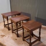 3 rustic pull-out tables