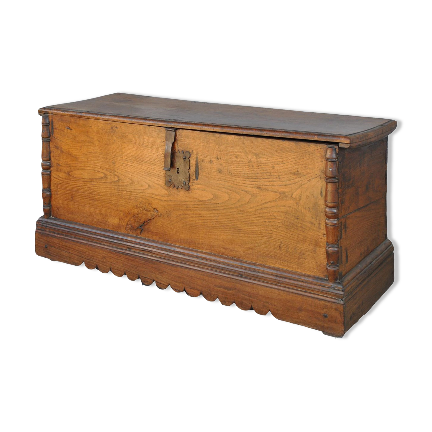 Bench chest oak end XIX