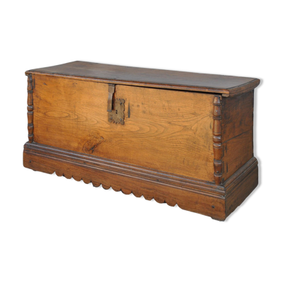 Banc coffre en chêne fin XIXème