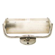 Art Deco wall lamp, chromed brass, Czechoslovakia, 1950s