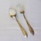 1 vintage silver plated soup spoon and fork