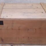 Coffre malle 118x56x54cm ancien en sapin