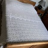 Handmade crocheted cotton bedspread