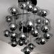 Reggiani, Vintage Italian Space Age Glass and Chrome Chandelier, 1970s