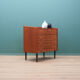Coiffeuse en teck, design scandinave, années 1960, fabriquée par SW Finland