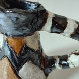 Artisanal ceramic pitcher vase