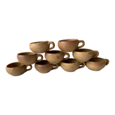 Tasses en grès vintage