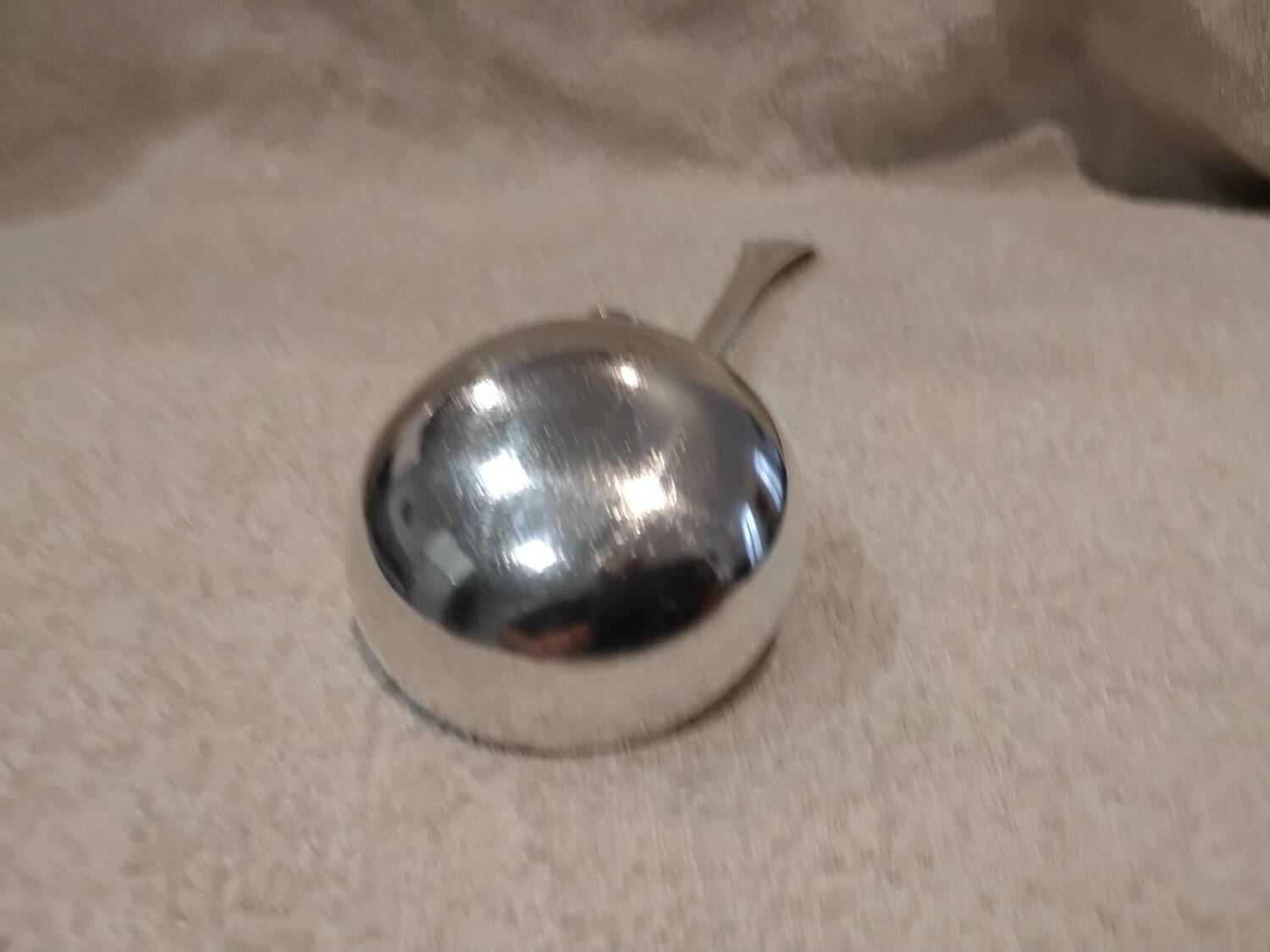 Louche à potage métal argenté orfèvre Christofle modèle Albi 28,7cm