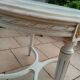 Table basse ancienne style louis xvi avec plateau marbre