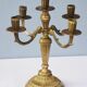 Solid brass candle holder with 5 candles and 4 arms