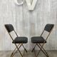 Paire de chaises pliantes vintage