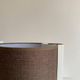 Pair of vintage table lamps, white and brown, “slim” by Gramigna for Quattrifolio, 1964 Italy