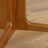 Mid-Century Round Teak Extendable Dining Table from Vejle Mobelfabrik