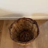 Pop-up Christmas 2022 - Vintage round basket / old basket in Dame-Jeanne