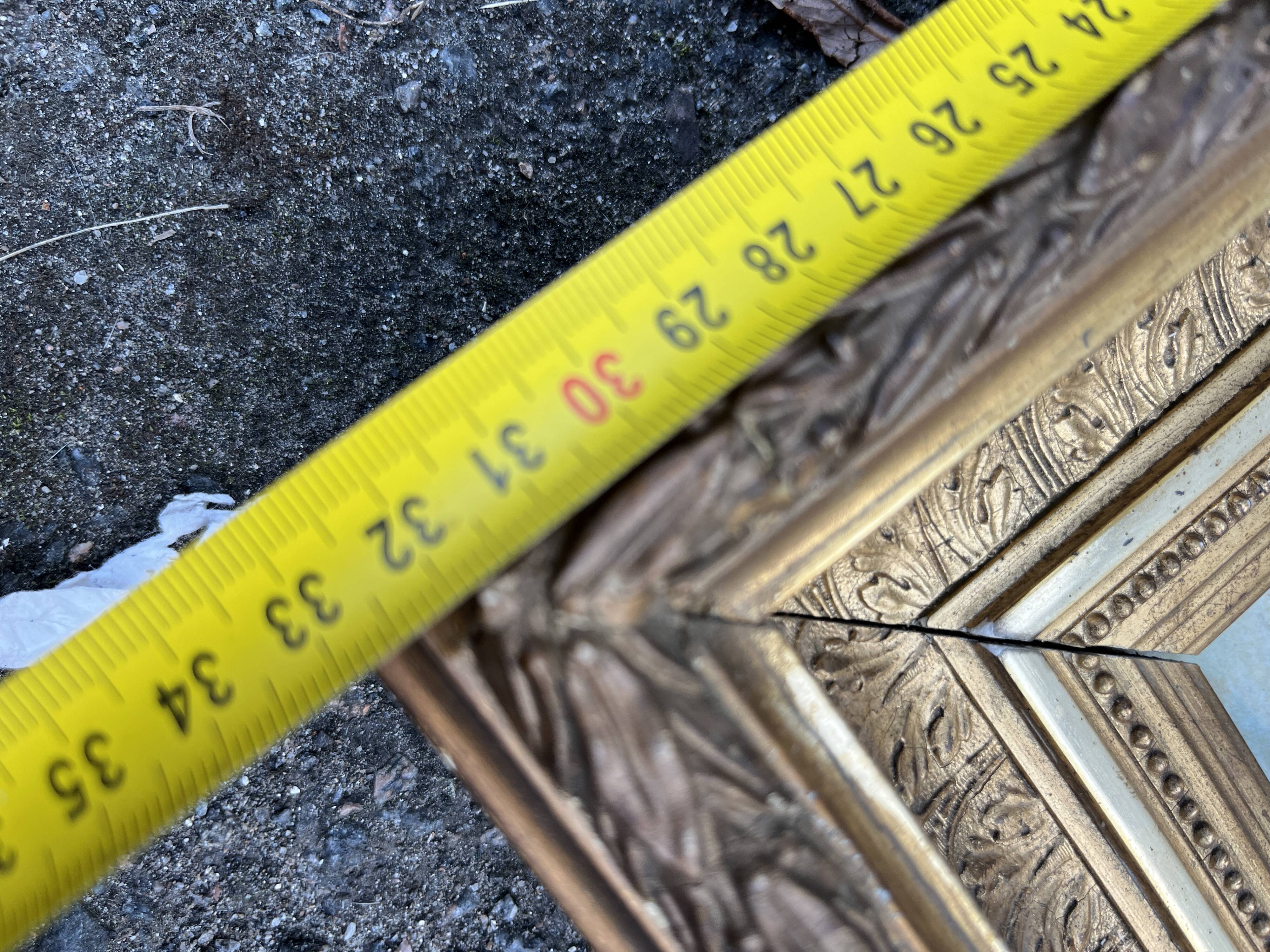 Old painting after A. Delcroix – lively seaside scene, 1841