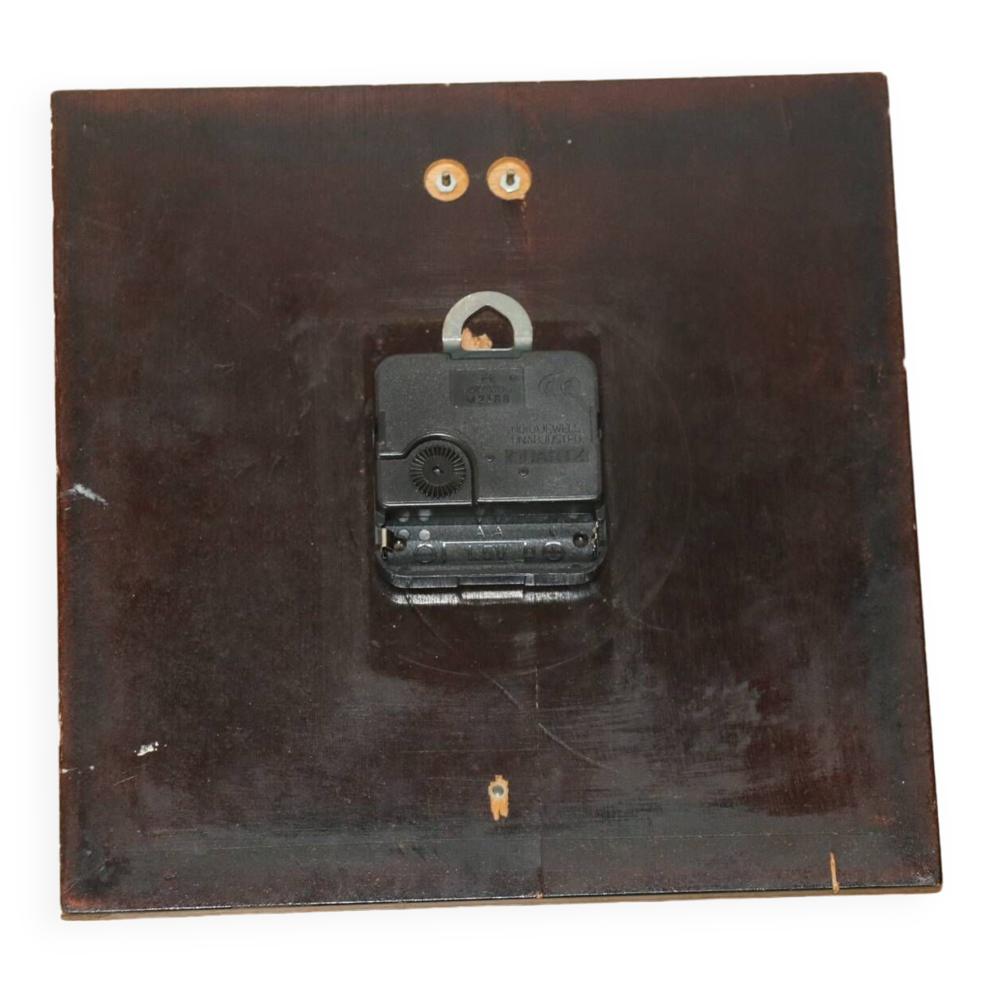 Flash brushed steel wall clock