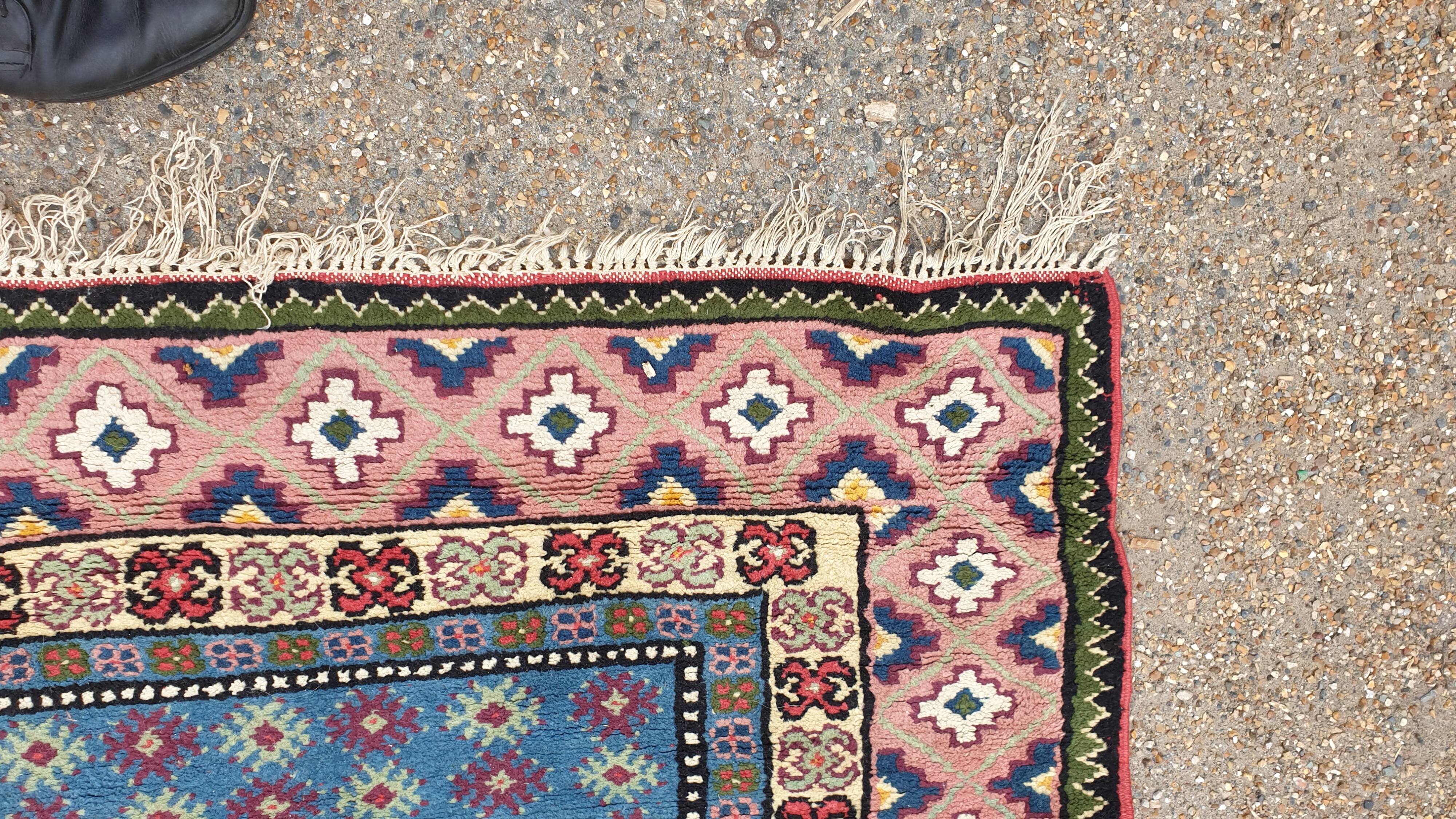 Wool cross oriental carpet :129×185