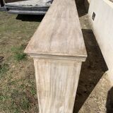 Enfilade basse bois brut , avec 4 portes , récupération de demeure indienne