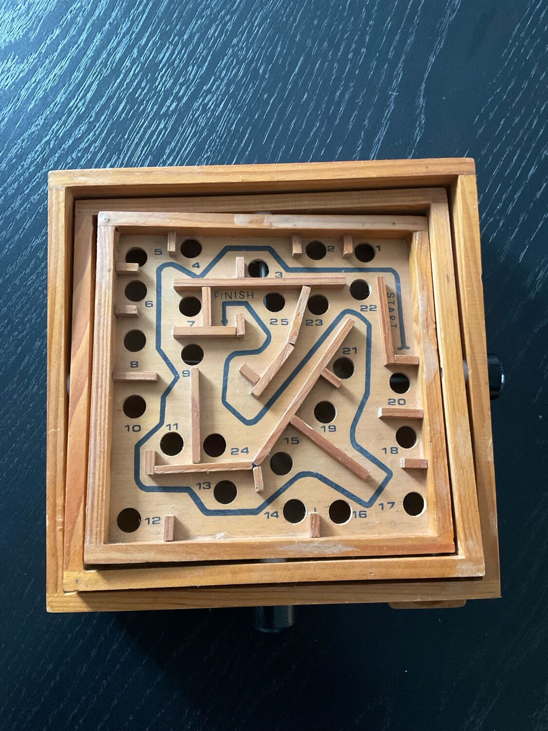 Vintage wooden maze