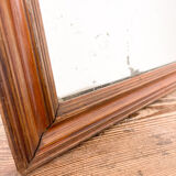 Antique foxed mirror square