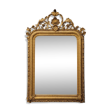 Espejo de pared Segundo Imperio, Madera tallada y dorada, Napoleon III, circa 1880 – France