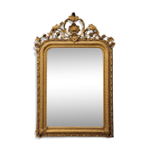 Espejo de pared Segundo Imperio, Madera tallada y dorada, Napoleon III, circa 1880 – France