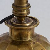 Faceted brass ball lamp base, 1940s