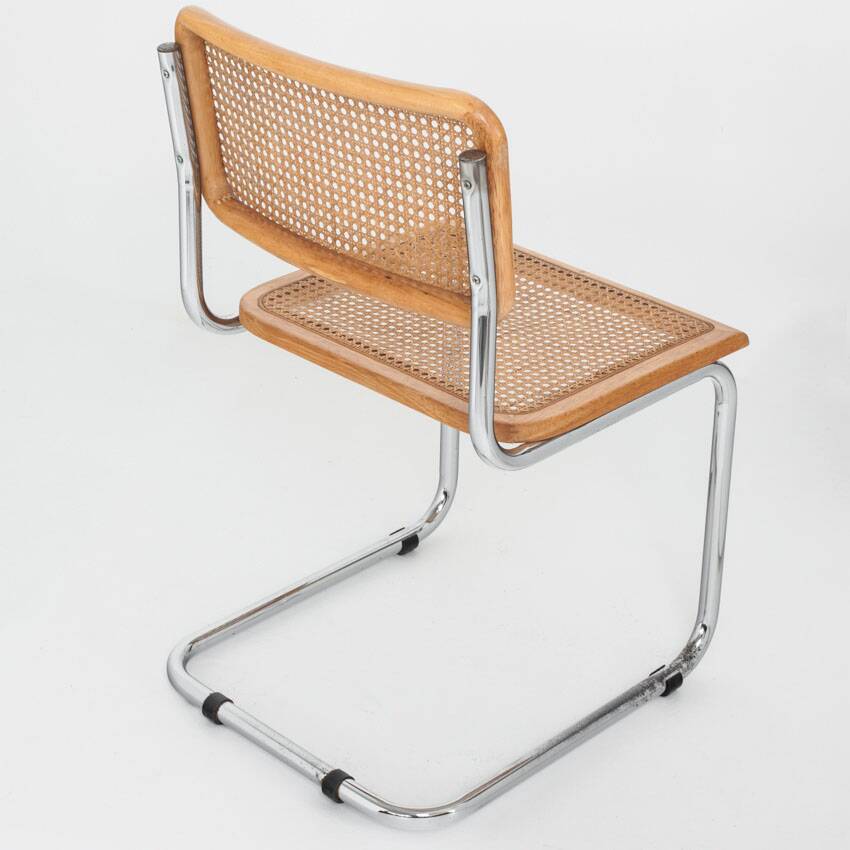 Set of 6 Cesca chairs. Made according to the design by Marcel Breuer. 80s.